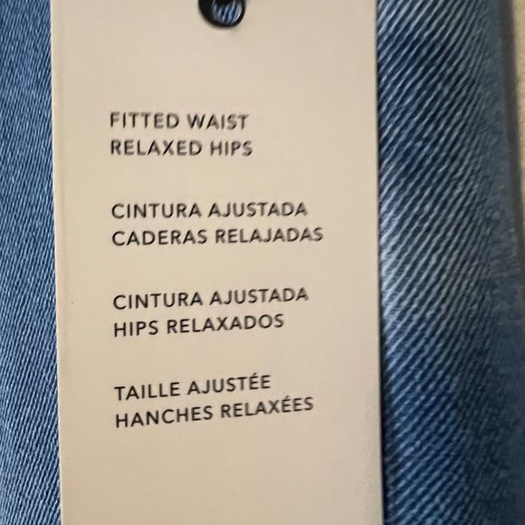 Forever 21 Blue Jean Joggers Womens Small Fitted Waist Relaxed Hips Oversized NE - Picture 7 of 12